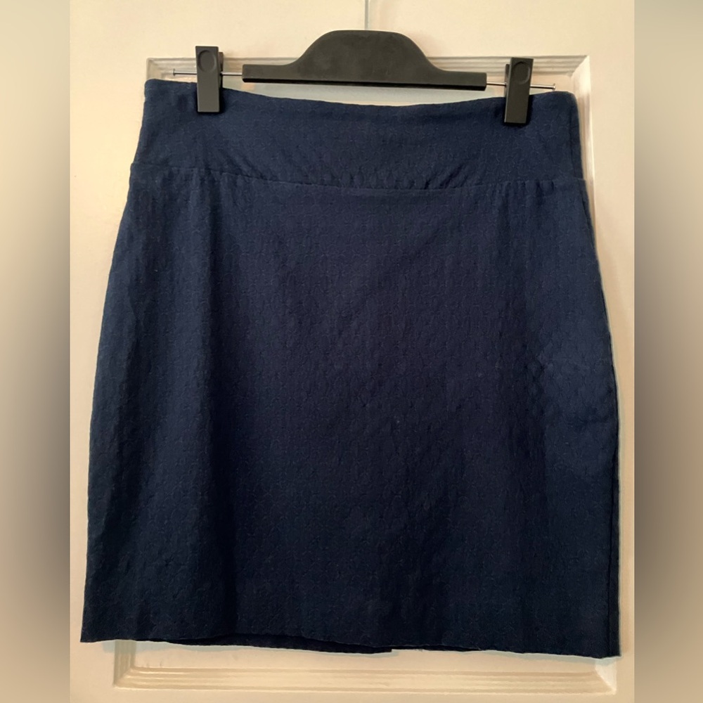 Margaret M Pencil Skirt Navy Blue